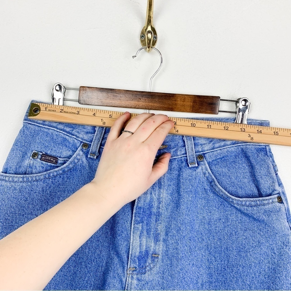 Vintage 90s Riders by Lee High Waist Straight Leg Jeans Sz 29 - Picture 10 of 11